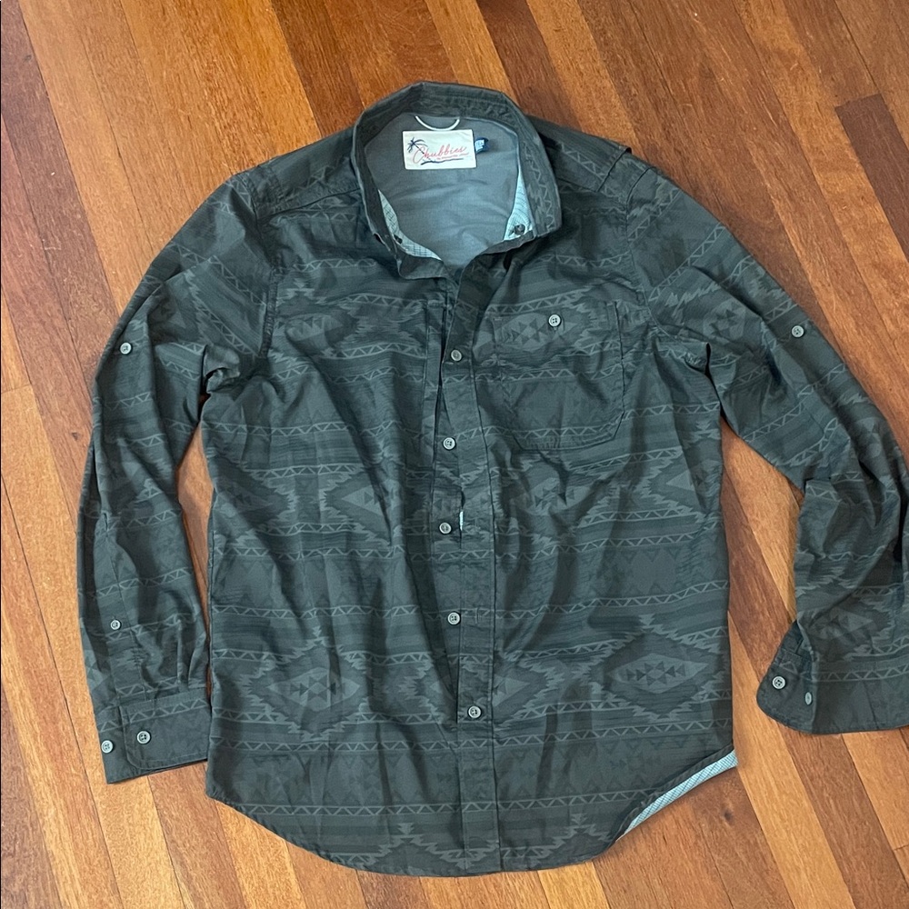 Chubbies Dark Gray Patterned Shirt